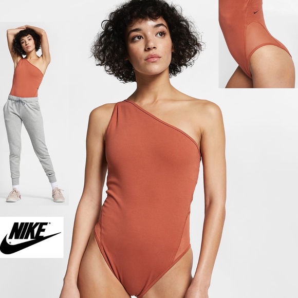 nike one shoulder bodysuit